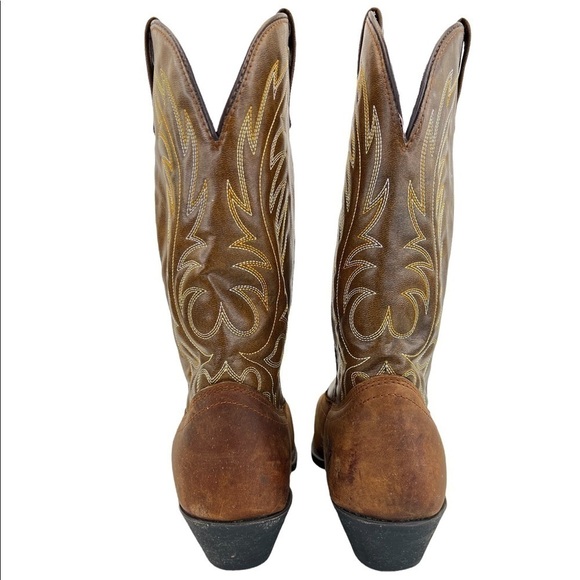 Laredo Women’s Kadi Brown Leather Western Cowboy Boots - Picture 6 of 16